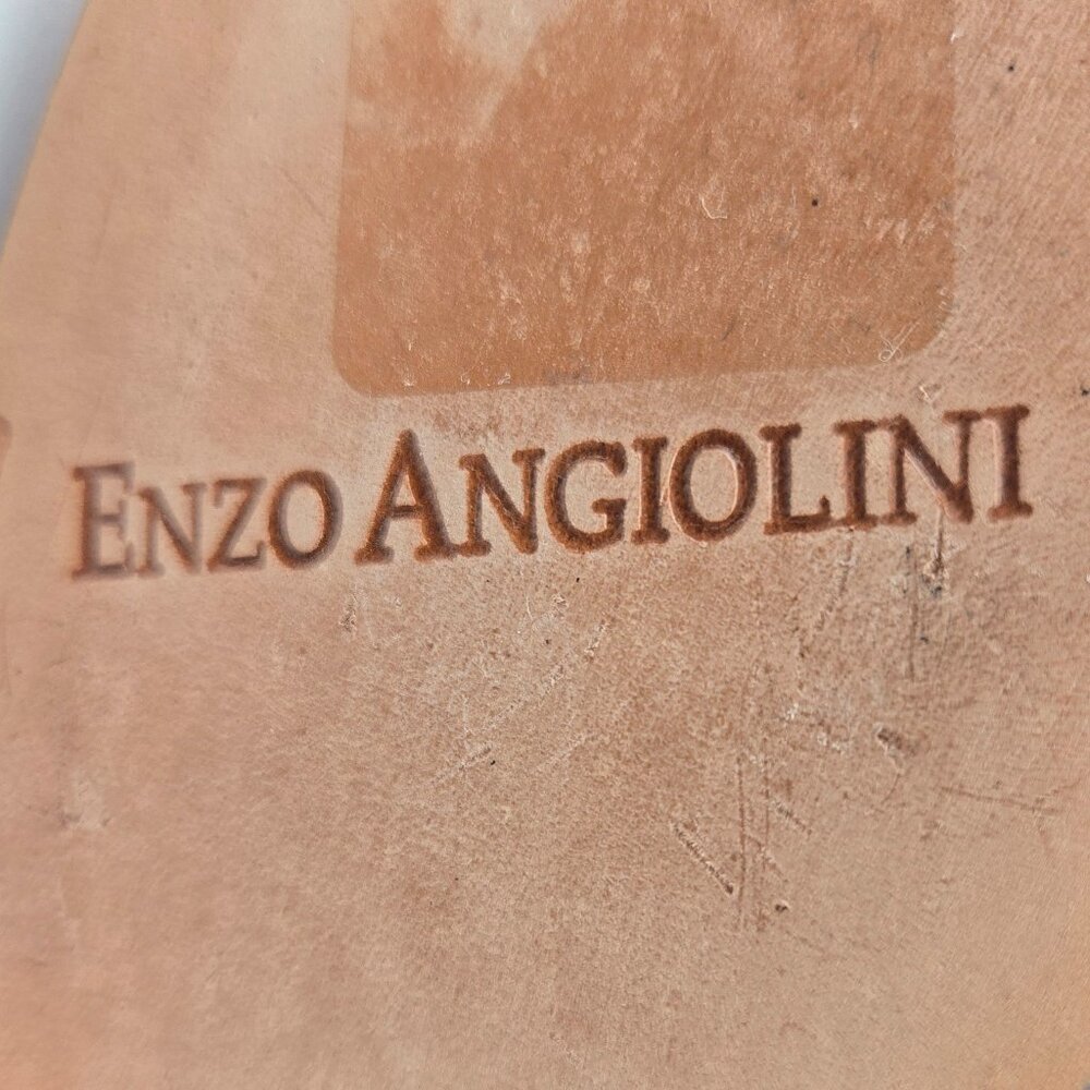 Enzo Angiolini red slip on square toed loafers - Picture 9 of 11